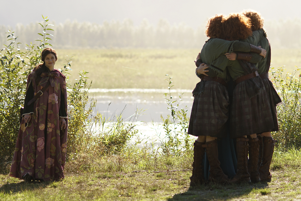 Still of Emilie de Ravin, Matthew Olson, Jordan Olson and Colton Barnert in Once Upon a Time (2011)