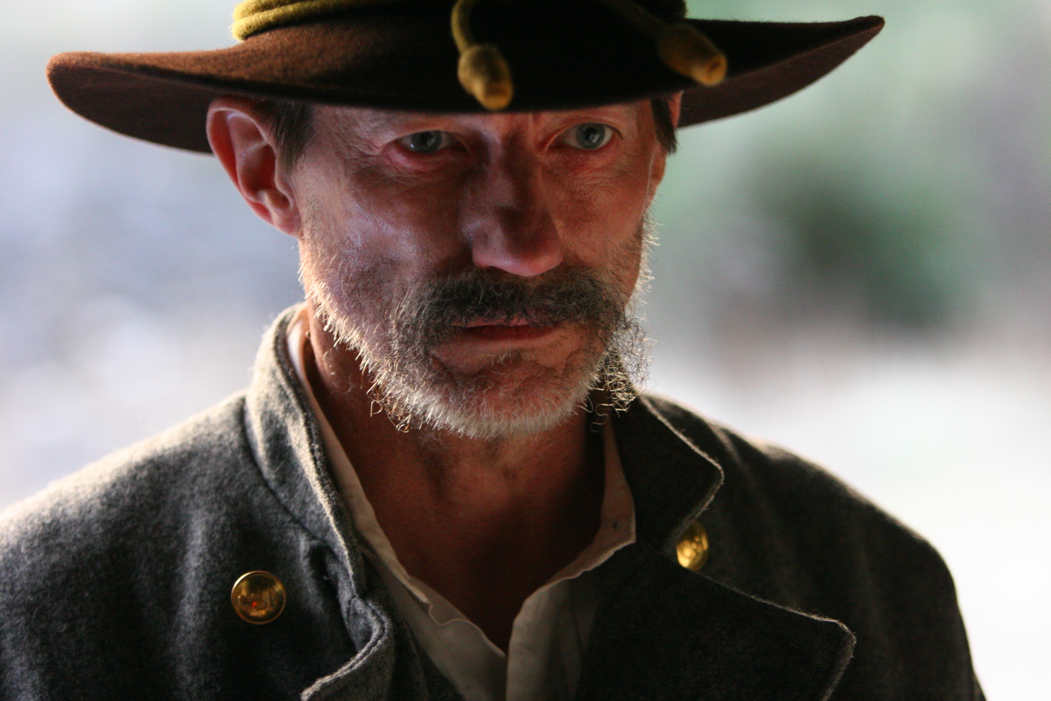 As Captain Raighley in the Civil War film -- DESERTED