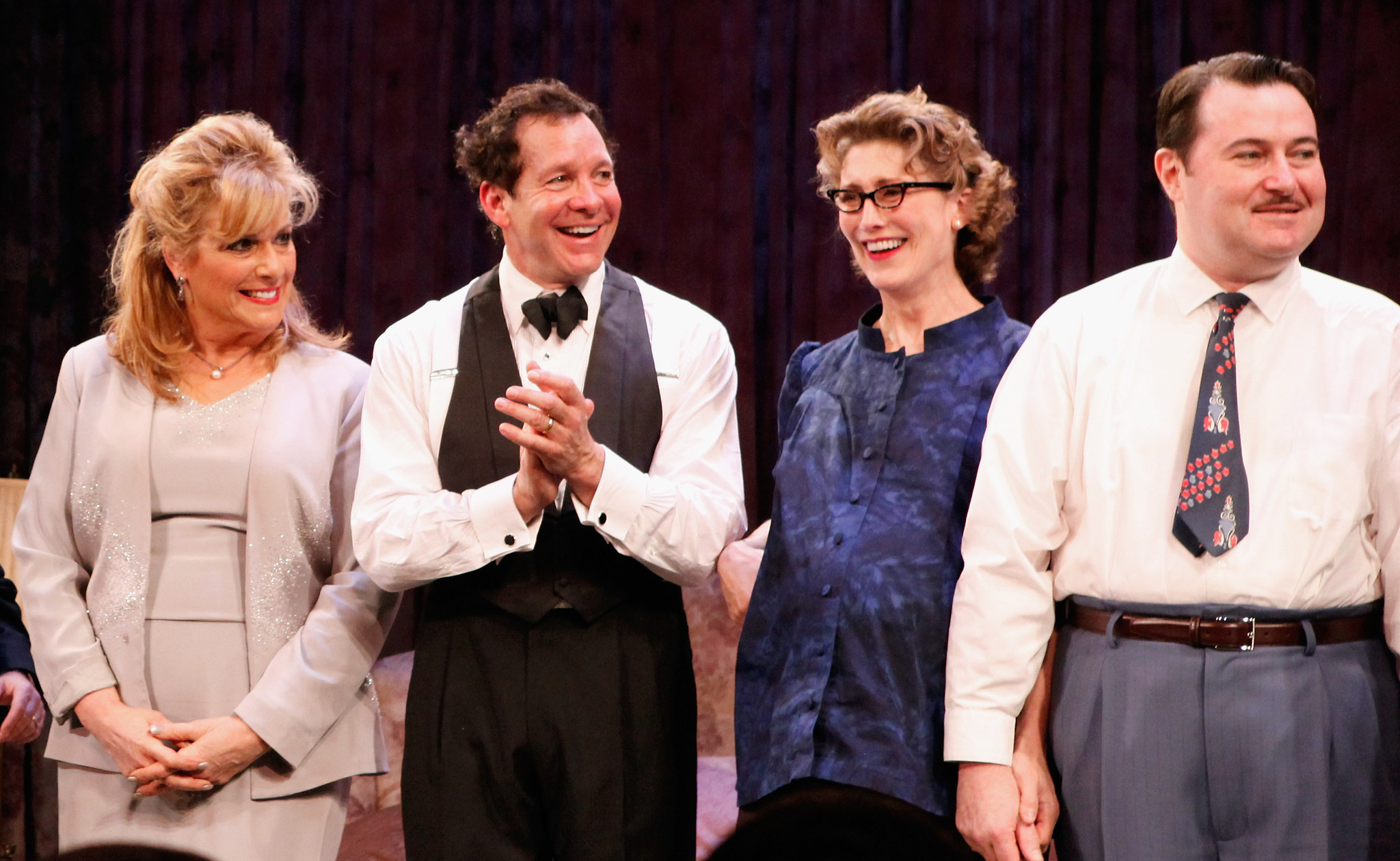 Steve Guttenberg, Caroline Aaron, Katherine Borowitz and Allen Lewis Rickman