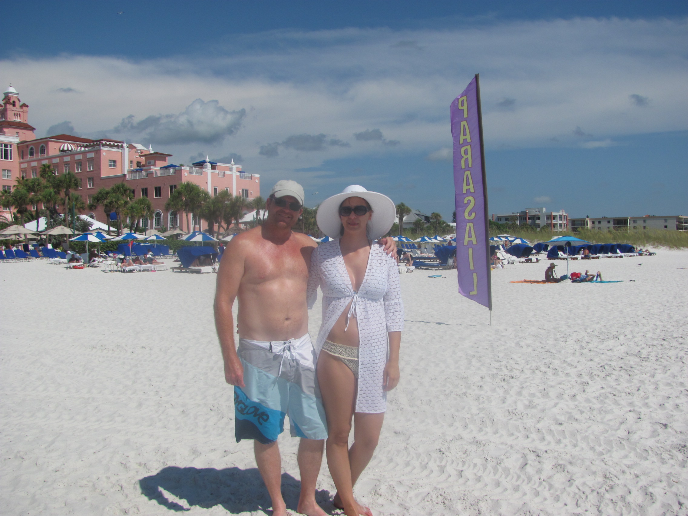 Judy and I at the Don Cesar in St Pete, Fl.