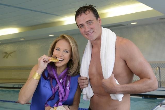 Katie Couric and Ryan Lochte