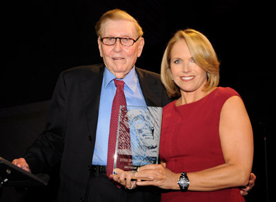 Katie Couric and Sumner Redstone