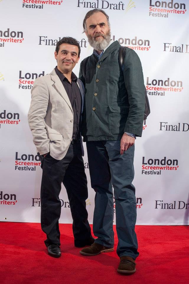 Giuseppe Lentini with Producer & Guerrilla Films CEO David Nicholas Wilkinson at the 50kisses Bafta's gala London.