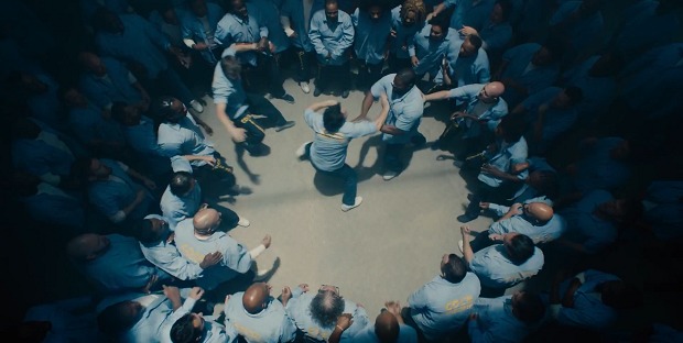 In the prison scene of Ant-Man. I'm in the lower right hand corner of the photo.