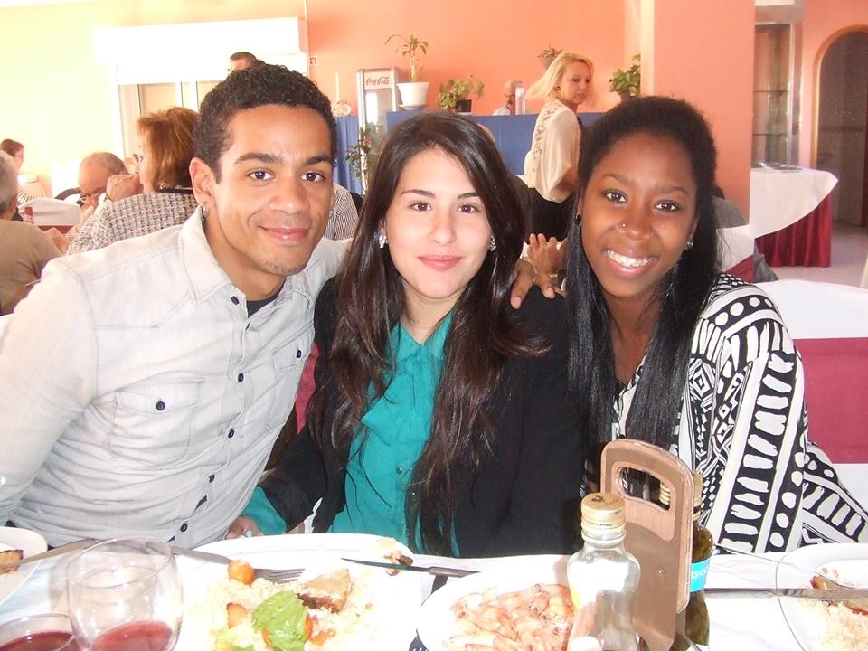 Wilson Benedito with Sara and his sister Jessica