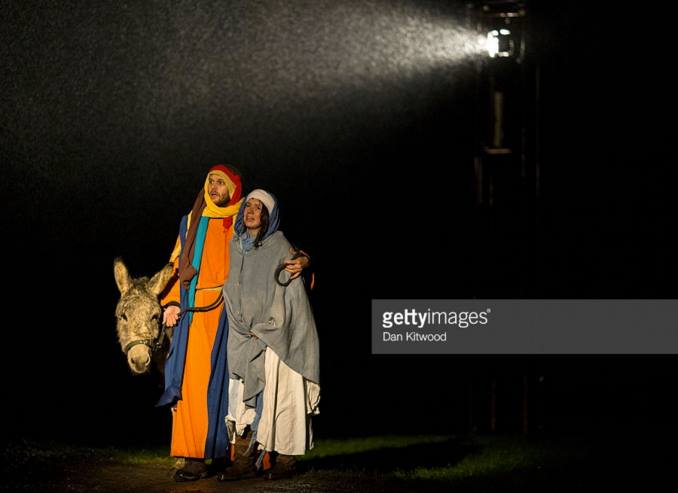 Liam Driver as Joseph at Wintershall Nativity 2015