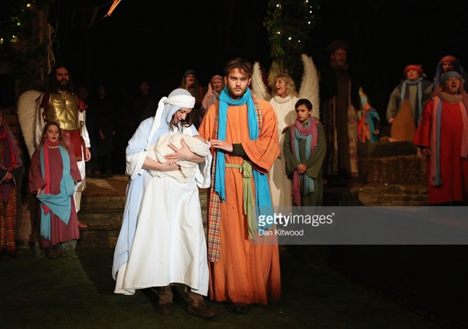 Liam Driver as Joseph at Wintershall Nativity 2015