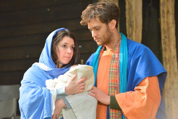 Liam Driver as Joseph at Wintershall Nativity 2015