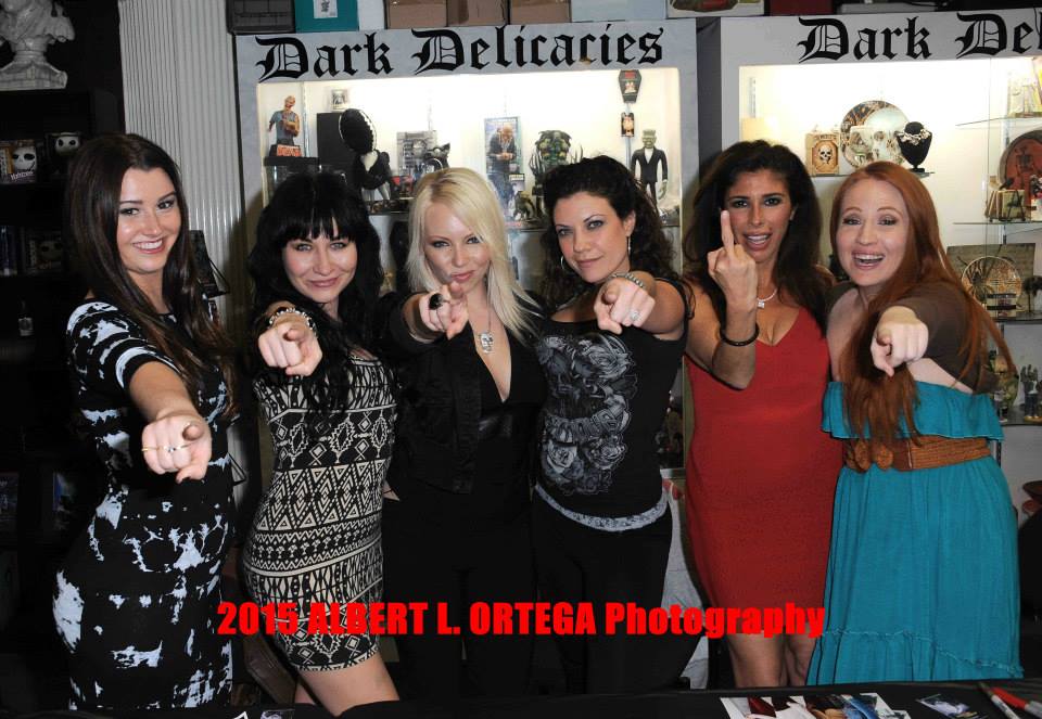 Signing at Dark Delicacies in Burbank, CA with Courtney Baxter, Elissa Dowling, Tiffany Shepis, Felissa Rose, and Tara Cardinal.