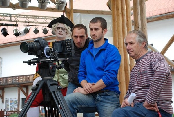 Still of Csaba Bántó, András Ernö Lörincz and András Shlanger in Secrets of the Fountain (2012)