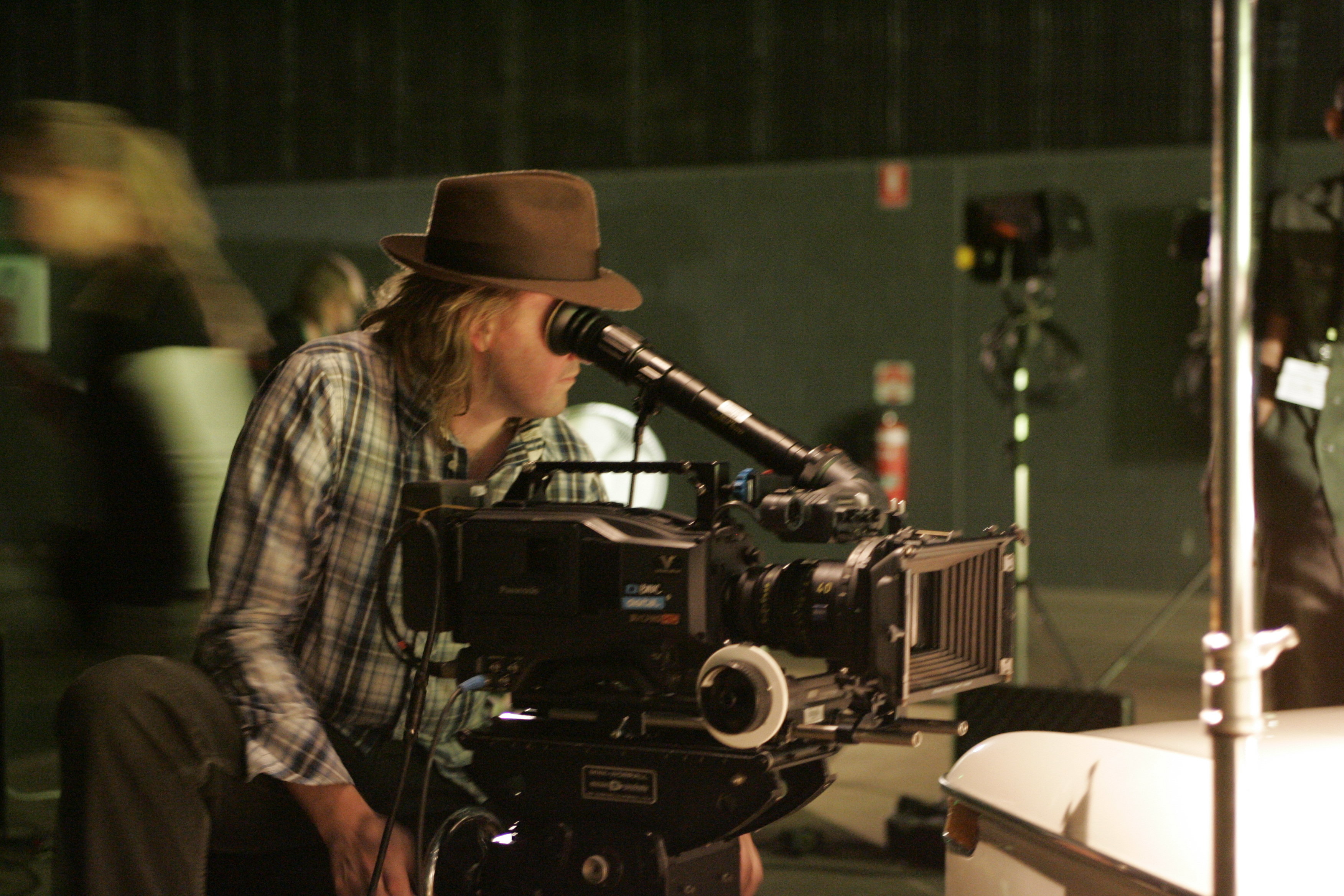 John Brawley during production of Ingrid Sits