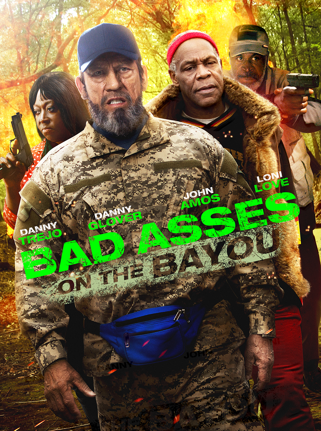 Danny Glover, Danny Trejo, John Amos and Loni Love in Bad Asses on the Bayou (2015)