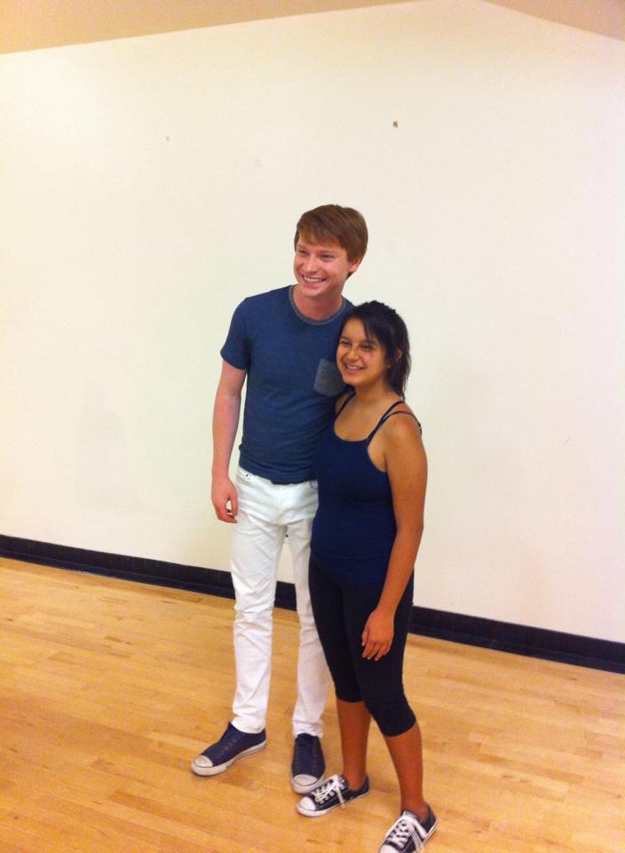 Amber Romero with Calum Worthy