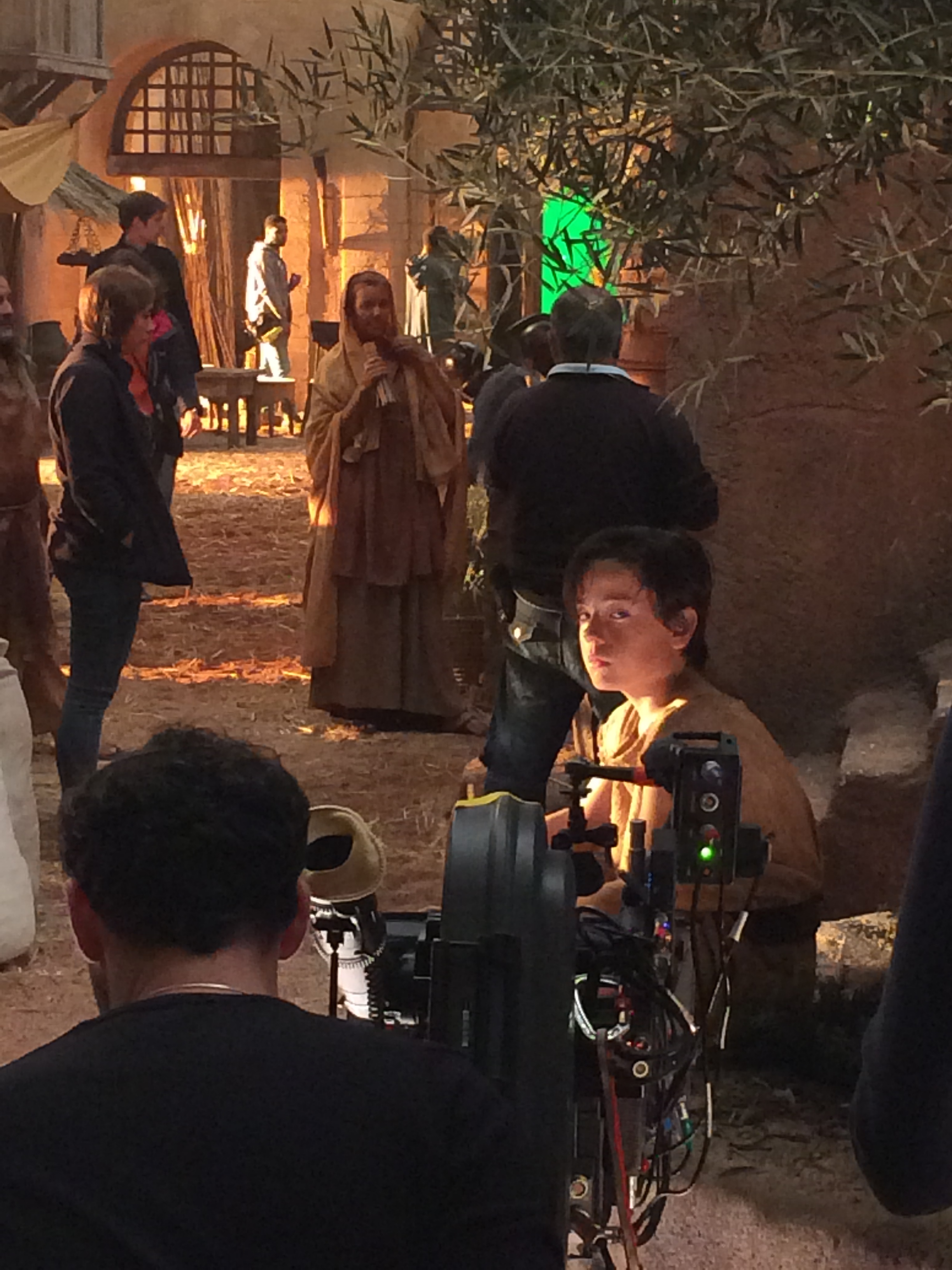 Lorenzo on set of ATLANTIS as Nicias (2014)