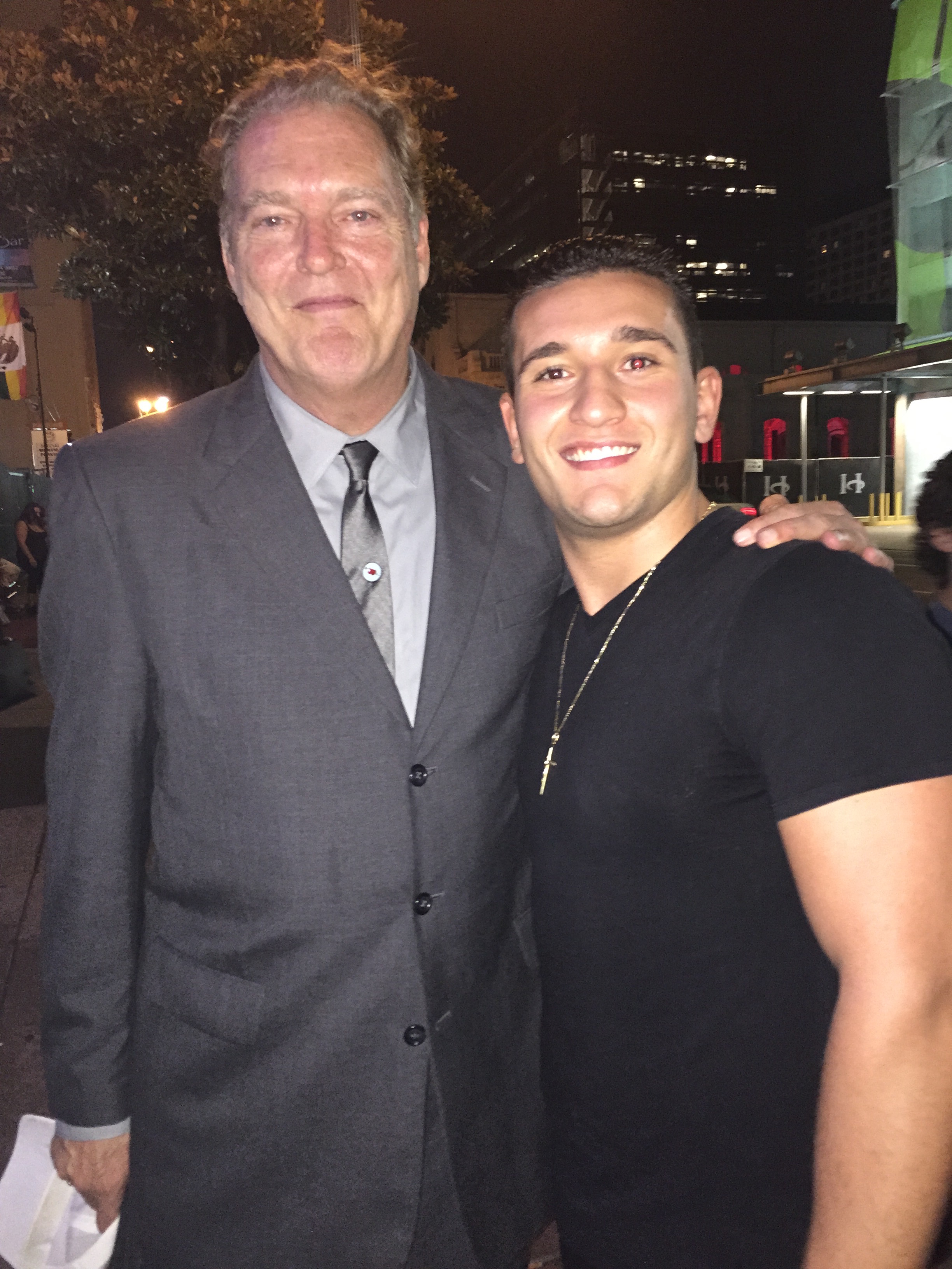 Joey Sasso and Robert R. Shafer at the red carpet world premiere of They Want Dick Dickster