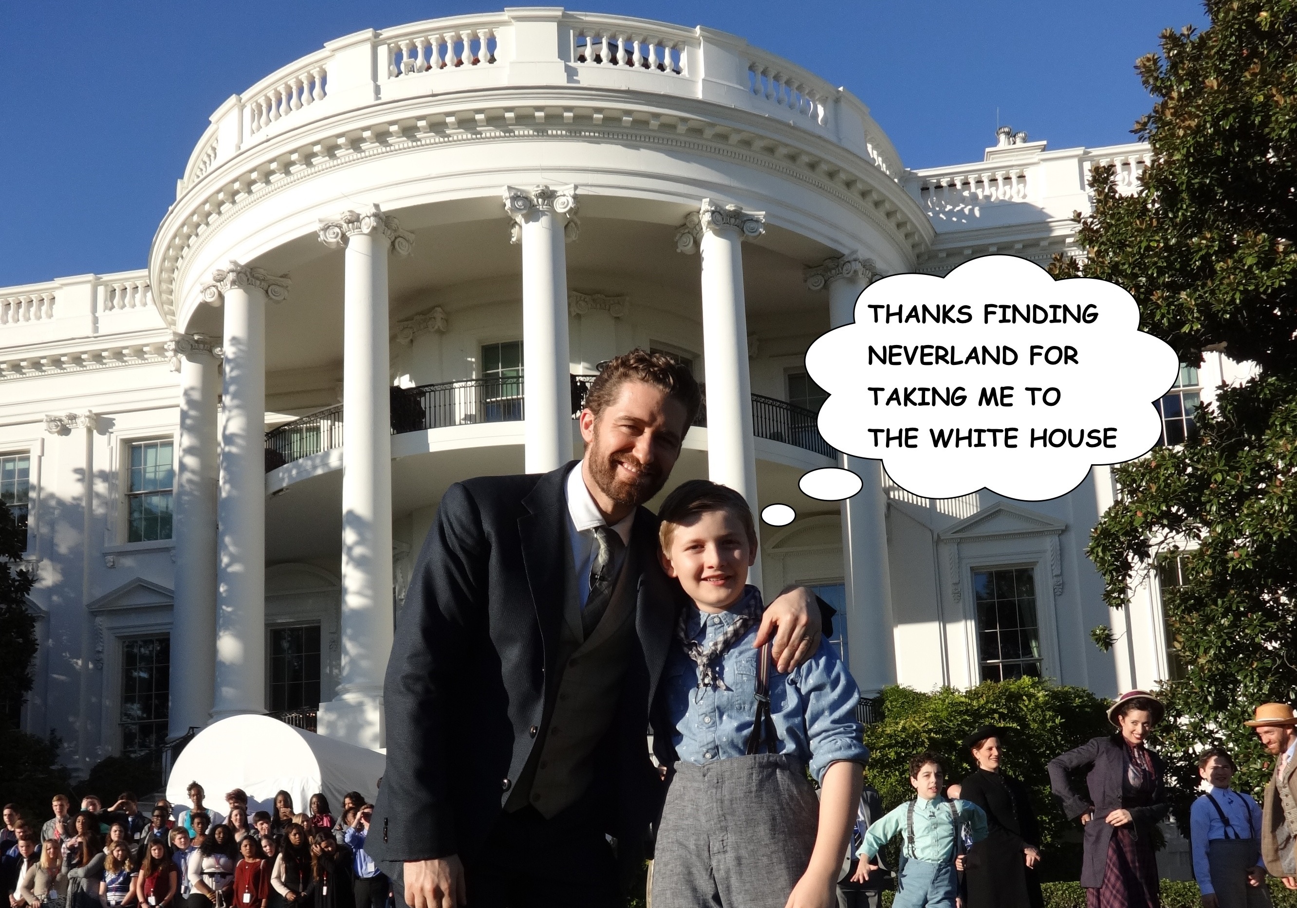 Chris Richards and Matthew Morrison at the White House for TV special