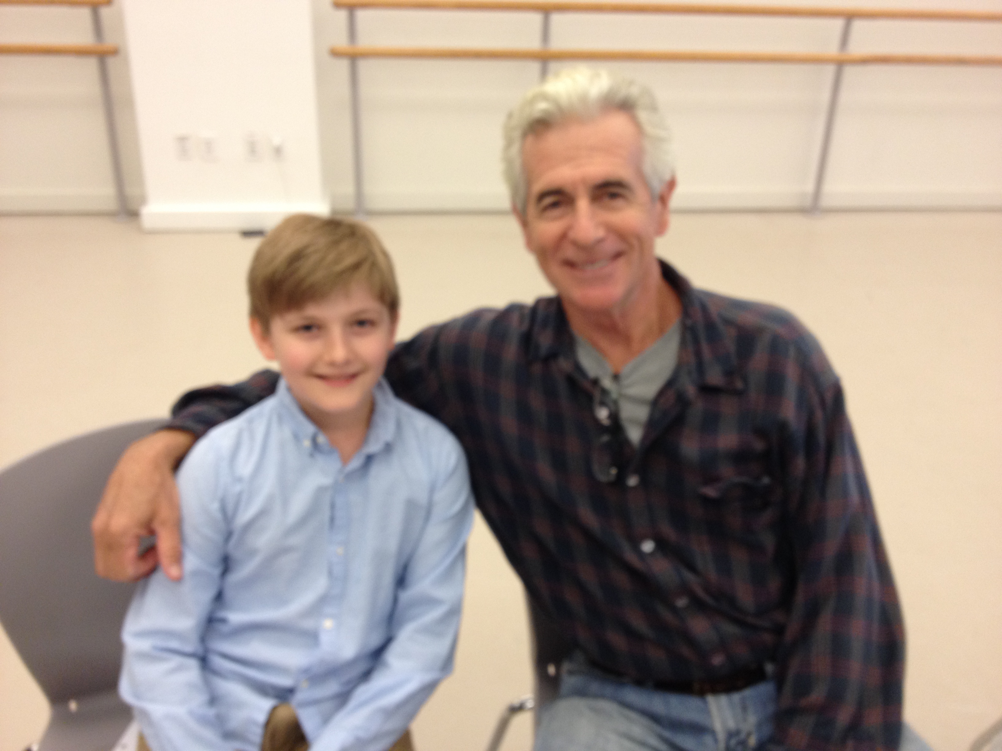 James Naughton and Chris Richards at Secondhand Lions workshop