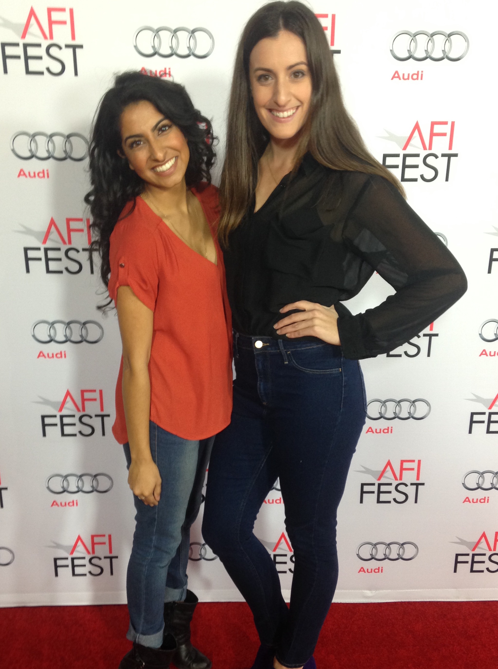 Kausar Mohammed and fellow Gluten Free America co-star and co-producer at the AFI Fest (Los Angeles).