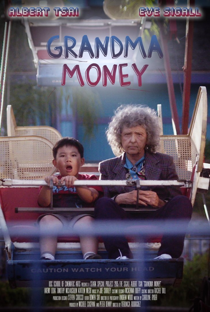 Veronica Rodriguez, Michele Caspani and Peter Denny in Grandma Money (2015)