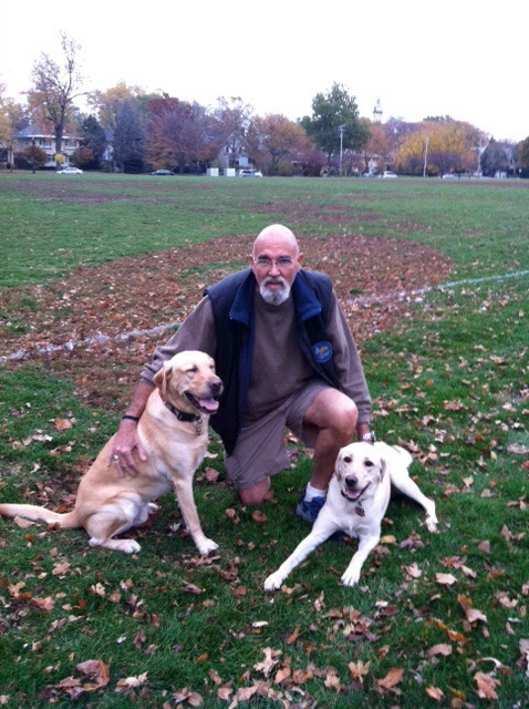 Bob and the blondes, Bode & Kefi. Northwestern Campus, Evanston, IL, October 2012