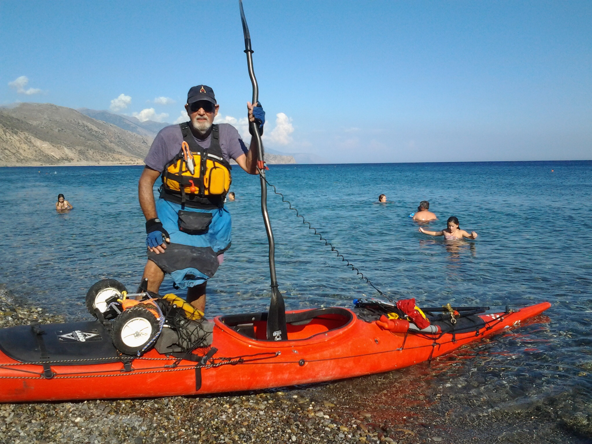 Crete solo paddle, September 01, 2014