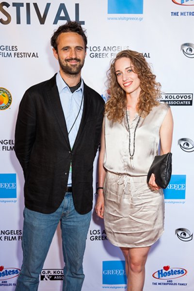 Nic Bello at Los Angeles Greek Film Festival with Tea Hartelius
