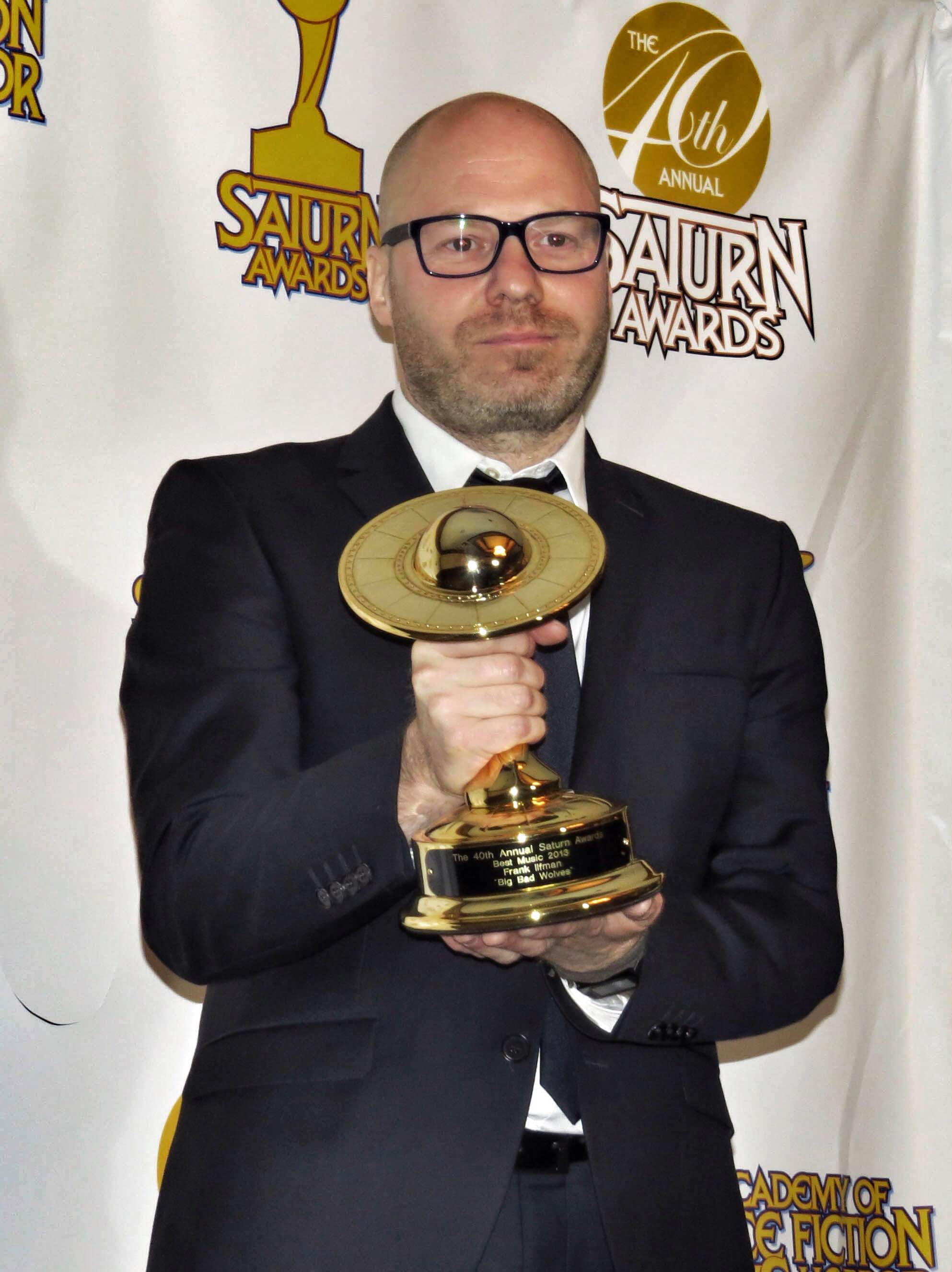Frank Ilfman at the 40th Saturn Awards, Best Music 'Big Bad Wolves'