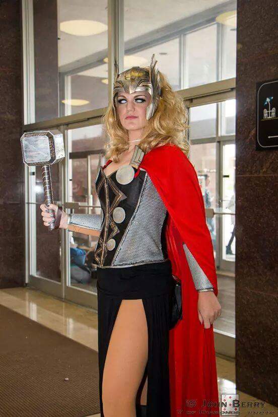 Cynthia as Lady Thor, featured in Marvel.com's Costoberfest 2014