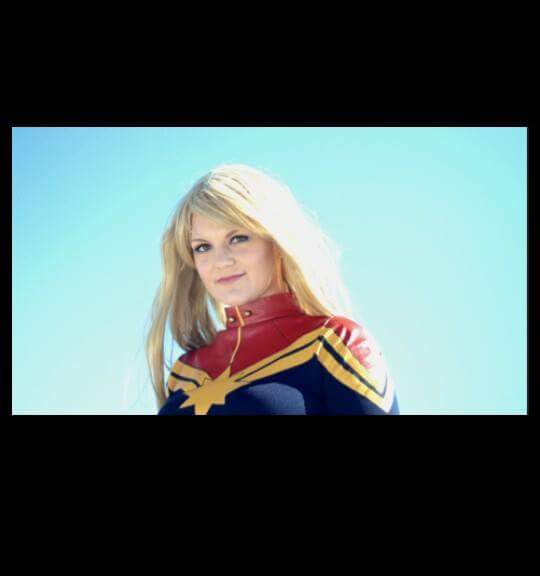 Cynthia Tyler as Captain Marvel from RespectFilms 'She Makes Comics' Directed by Marissa Stotter, Produced by Jordan Rennert