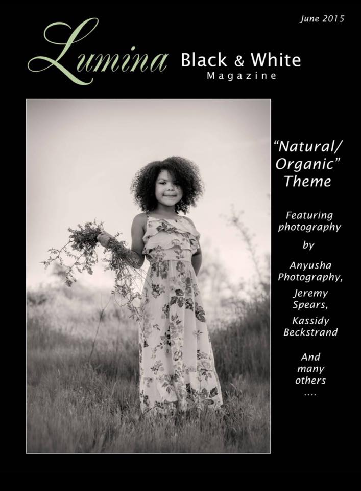 On the cover of Lumina Black & White Magazine