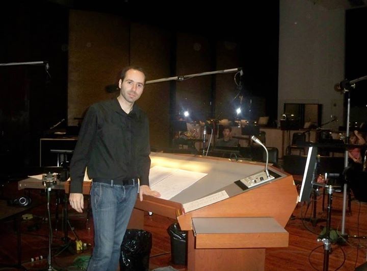 Recording at Warner Bros Studios.