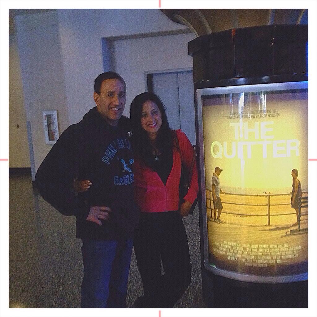 Neil and his sister Anne at 'The Quitter' NYC screening