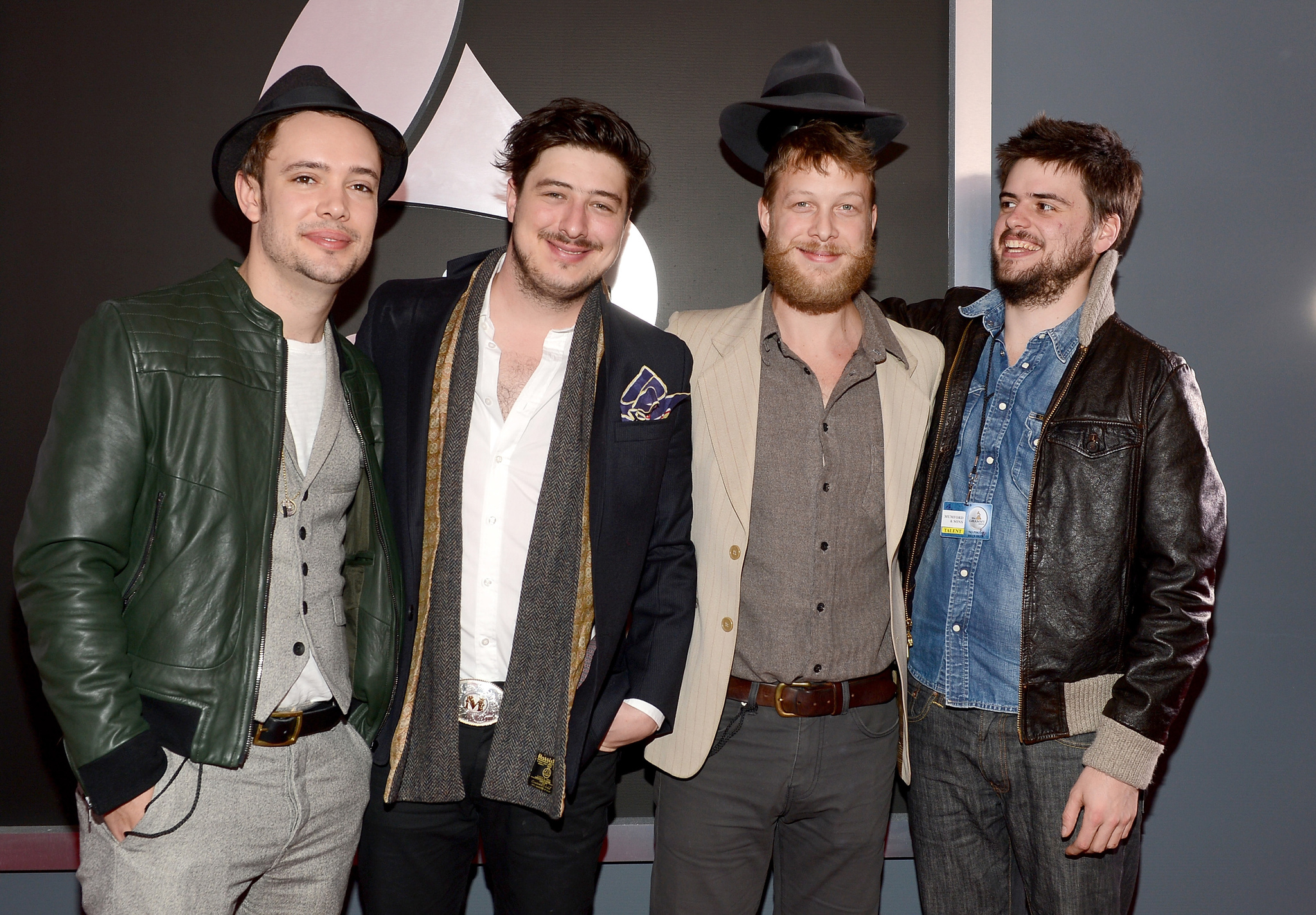 Marcus Mumford, Ted Dwane, Ben Lovett and 'Country' Winston Marshall