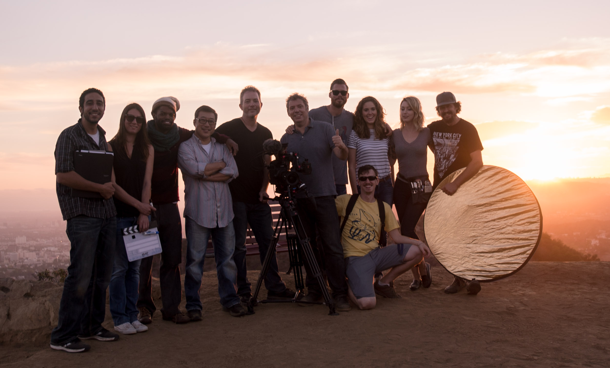 Still of the technical crew while filming The Hollywouldn'ts.
