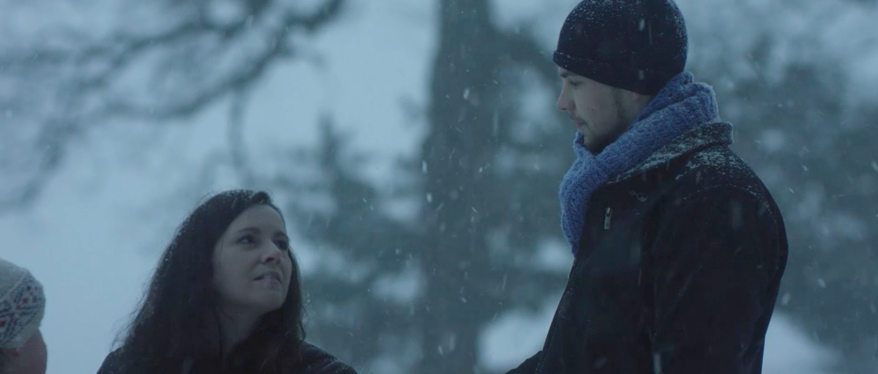 Still of Molly Cunningham and Bryce Tipple in The Story of the Sled.