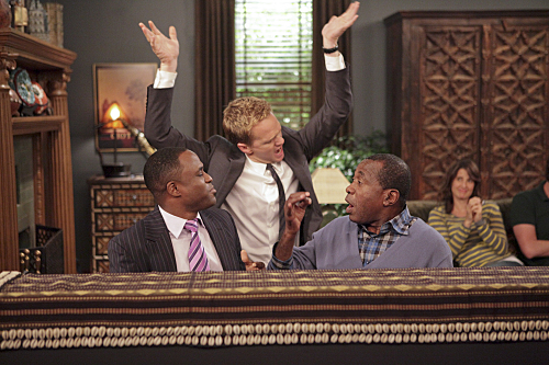 Still of Neil Patrick Harris, Wayne Brady, Ben Vereen and Cobie Smulders in Kaip as susipazinau su jusu mama (2005)