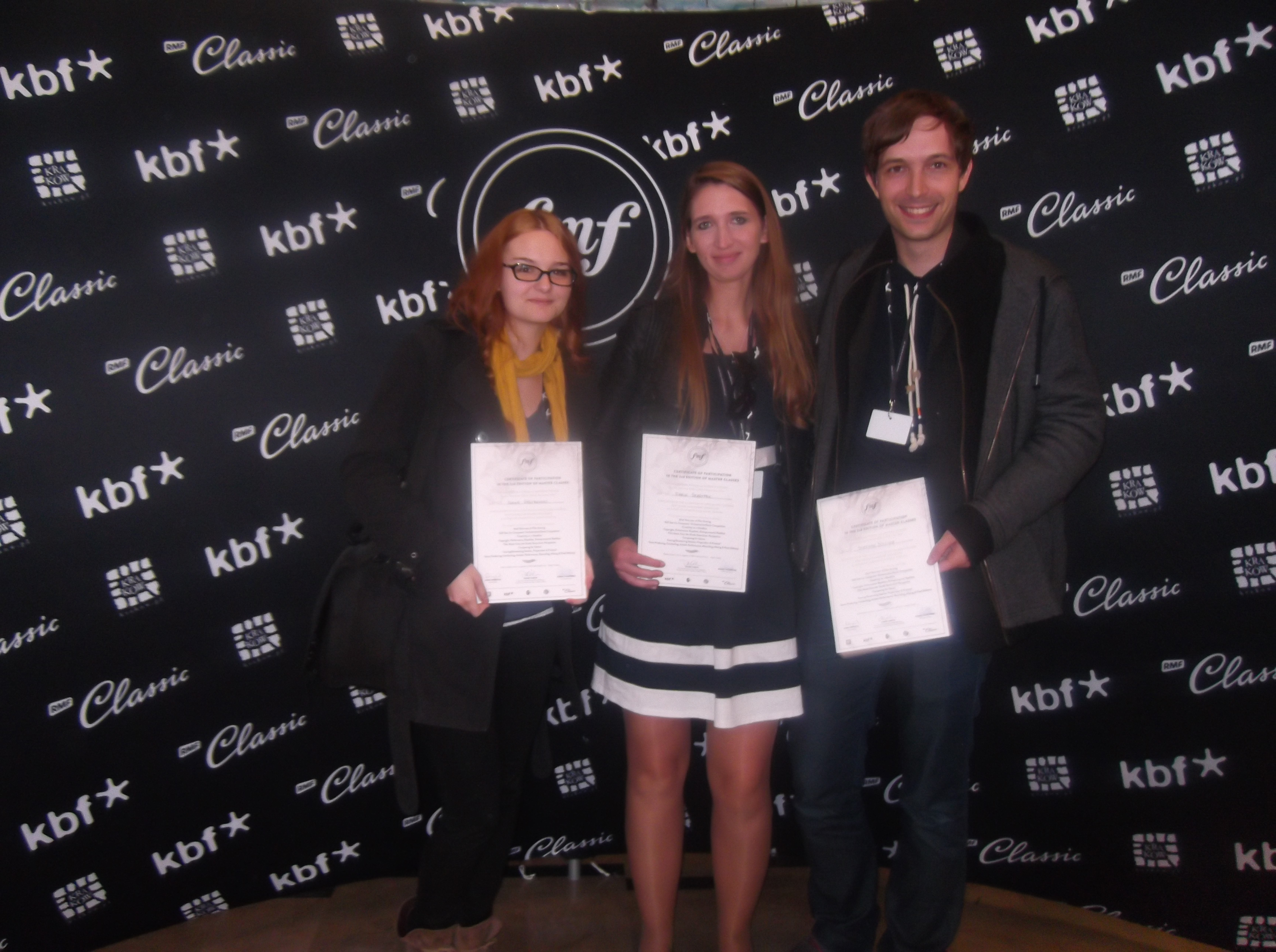 FMF Master Classes Certificate Young Talent Award 2014, Krakow