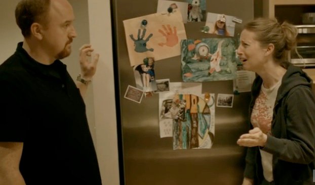 Still of Ann Carr and Louis C.K. from 'Louie'