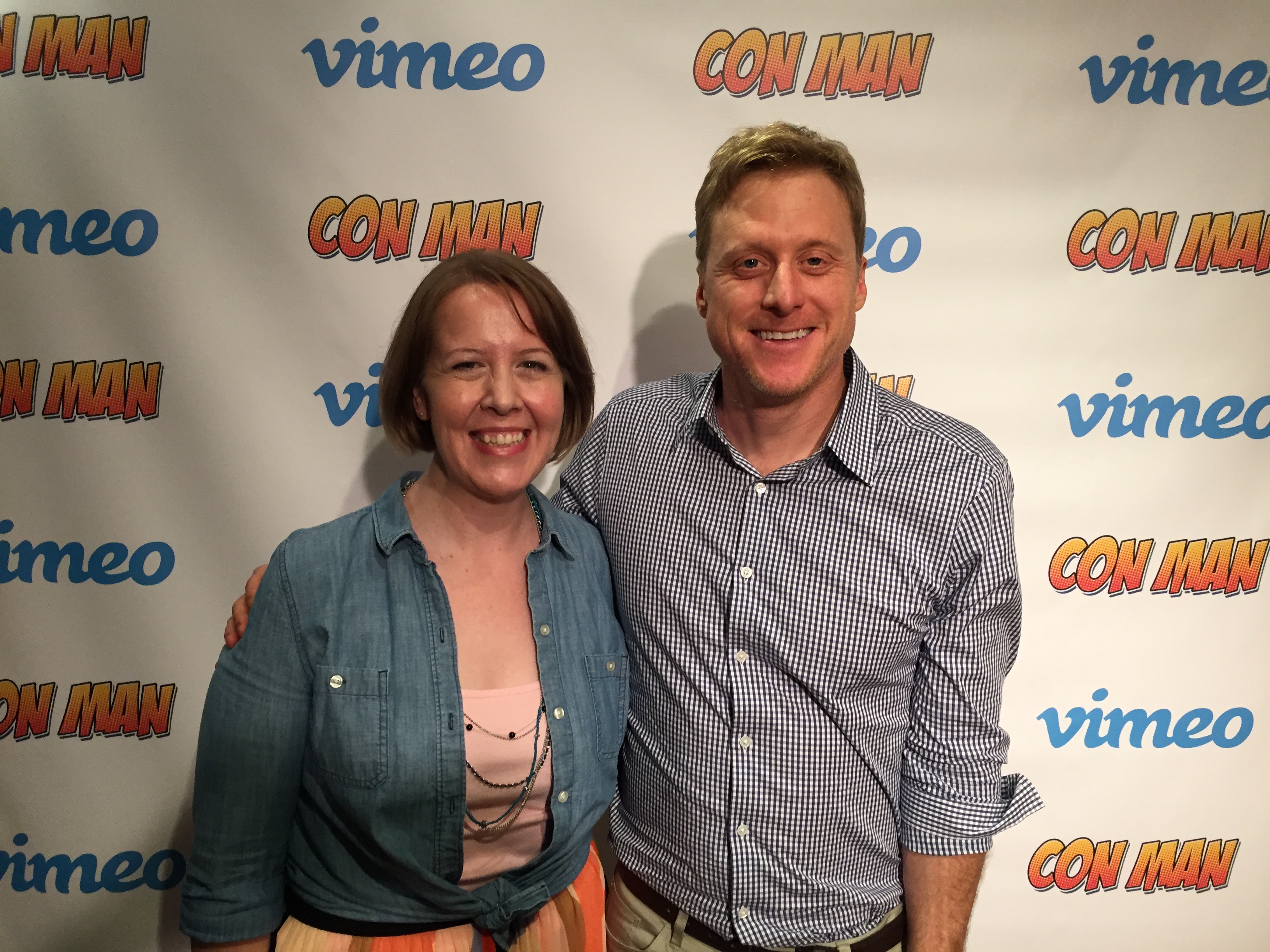 With Alan Tudyk at the Con Man screening.