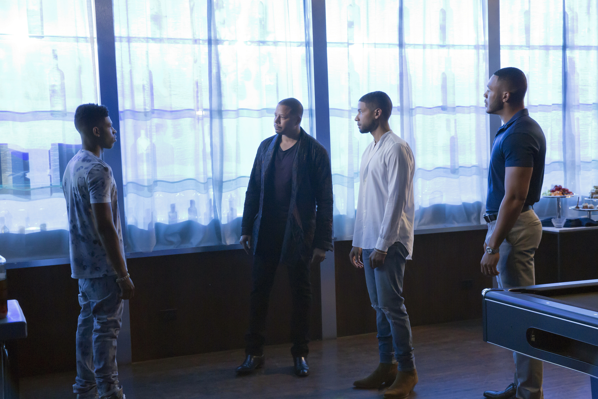 Still of Terrence Howard, Jussie Smollett, Trai Byers and Bryshere Y. Gray in Empire (2015)