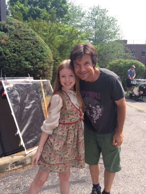 With director and actor, Jason Bateman on set of The Family Fang. Long Island, NY 7/14