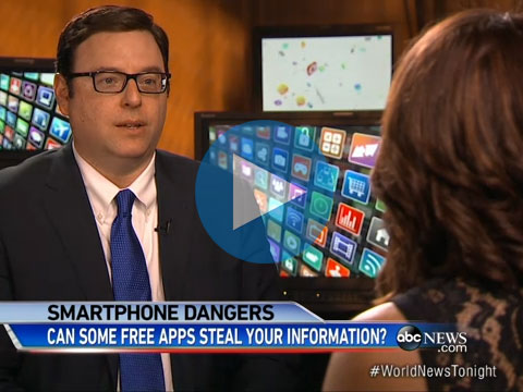 ABC World News Tonight interviews Gary Miliefsky about Smartphone Dangers