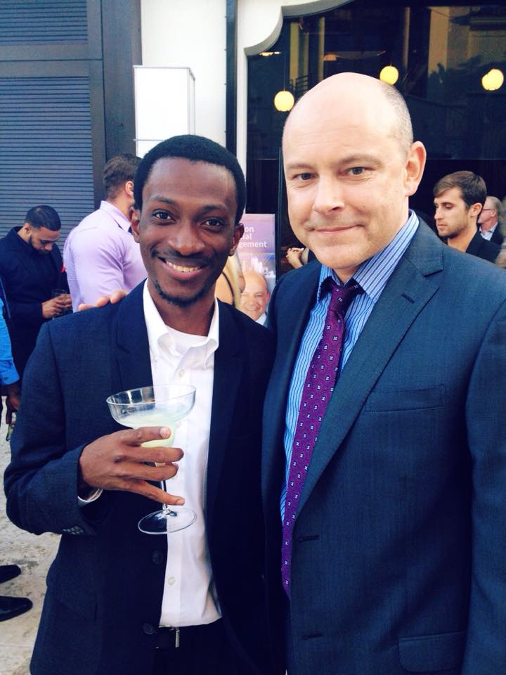 Mr. Rob and I, After Filming HBO Ballers for the day.