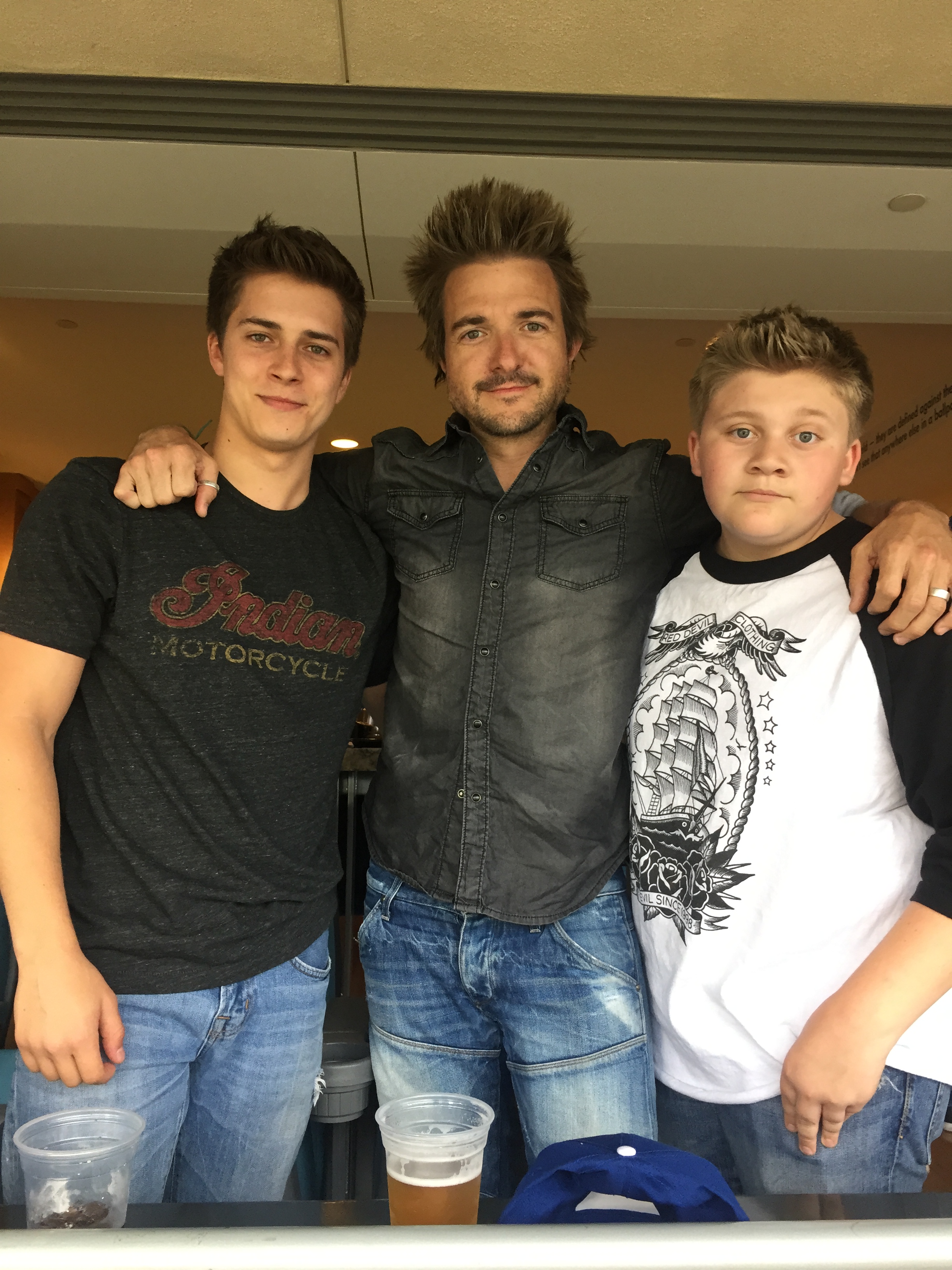 Brandon Salgado with Lab Rats castmates Billy Unger and Jeremy Jackson 2015