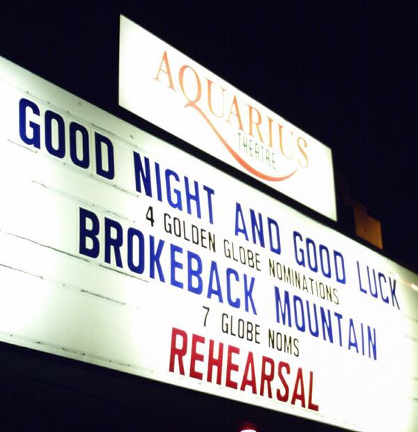The premiere of Rehearsal (2006) at the Aquarius Theatre in Palo Alto.