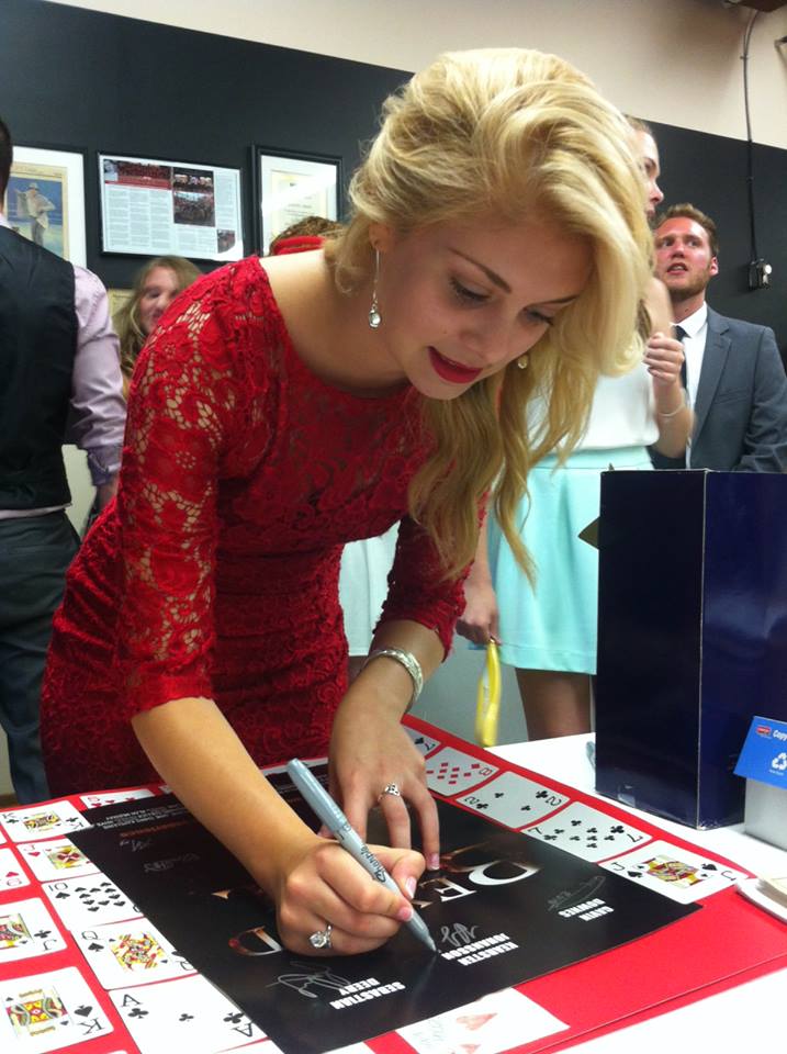 Autographing Beyond Hell Posters