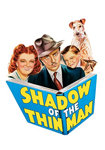 Myrna Loy, William Powell, Richard Hall and Asta a Dog in Shadow of the Thin Man (1941)