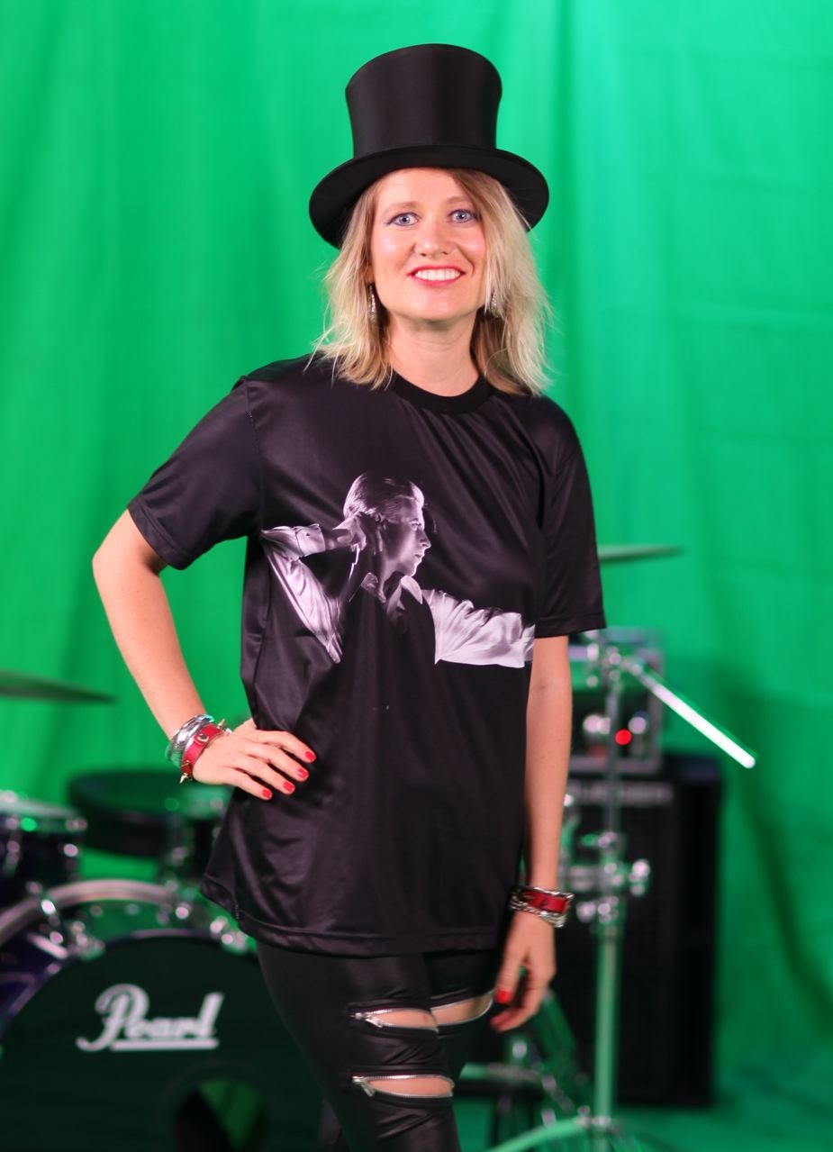 Rock and Rowlands Clothing shoot DAVID BOWIE SHIRT