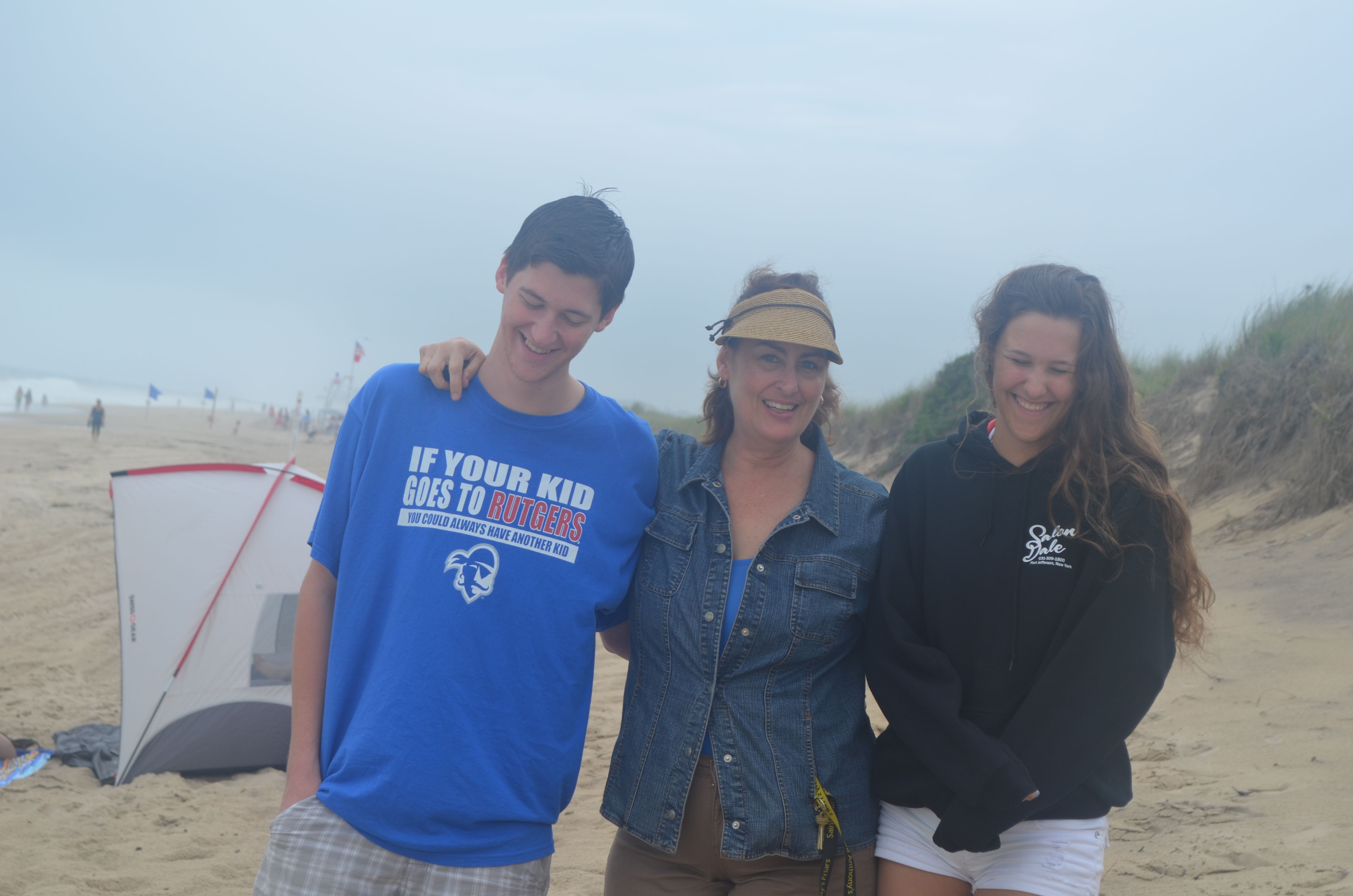 As real Mom of Clayton and Tricia at Montauk, 2014