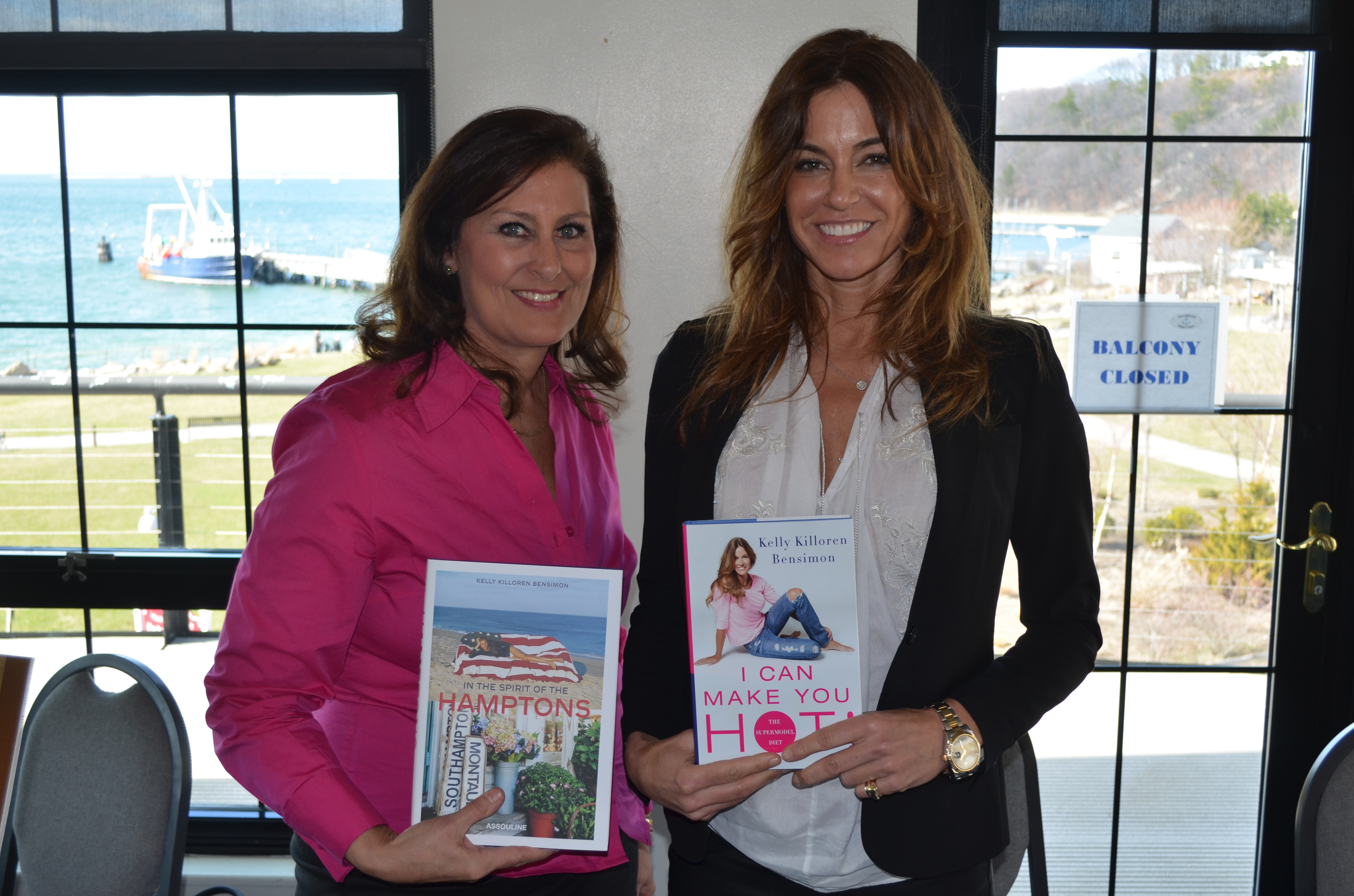 With fellow author and former Reality Star, Kelly Killoren Bensimon at Long Island Authors book signing. April,2014